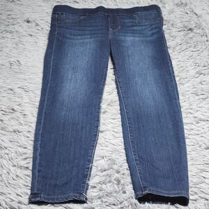 Liverpool Jeans Womens 10P 10/30 Petite The Slim Straight Leg Pull On Blue Denim